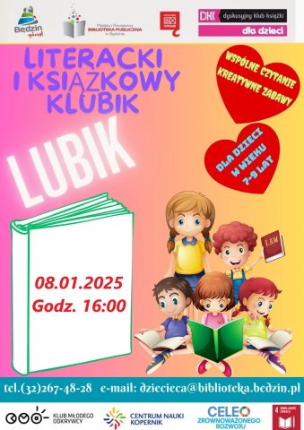 LUBIK - Literacki i Książkowy Klubiki dla najmłodszych - Zapraszamy! 